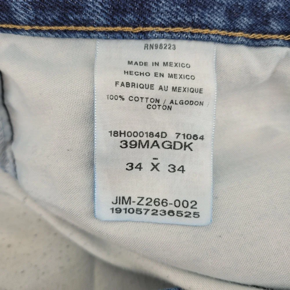 Magellan Outdoors Mens 34x34 Straight Leg Jeans Blue Denim Gorpcore Workwear